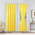 Hiasan French Door Curtains Privacy, Yellow, 52W x 72L, 1 Panel by Hiasan
