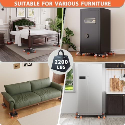 ONEON Heavy Duty Furniture Movers with Wheels & Lifter (10 Dual Wheels_XL) - Image 6