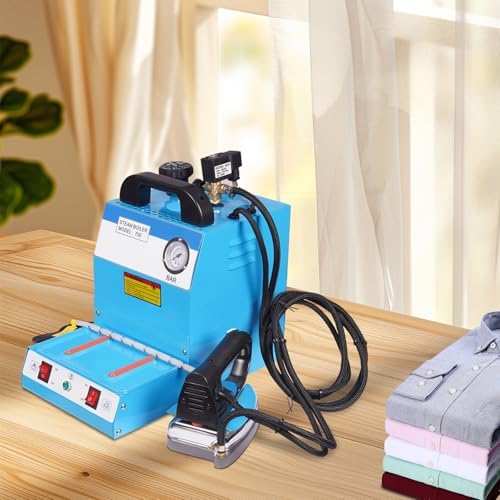 Professional Steam Iron, 900W Powerful Electric Steam Iron with 1600W Boiler, Automatic Ironing Machine with Temperature Control, Commercial Fabrics Steam Ironing Station for Hotels Dry Cleaners - Image 7