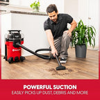 Vacmaster VCM408PF 1101 4-Gal 3.5 Peak HP Wet/Dry Vac Red - Image 3
