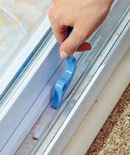 2pcs Hand-held Groove Gap Cleaning Tools Door Window Track Kitchen Cleaning Brushes (Sky Blue) - Image 3