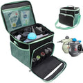 Carry Bag for Bissell SteamShot Steam 39N7V/39N7A Cleaner, Handheld Steam Cleaner attachments, Adjustable Compartments Large Storage Bag for bissell steamshot accessories, Bag Only (Black & Green) by JAYOBGO
