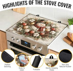 NYZE Christmas Snowman Stove Top Cover for Electric Glass Cooktop 28x20 in - Image 2