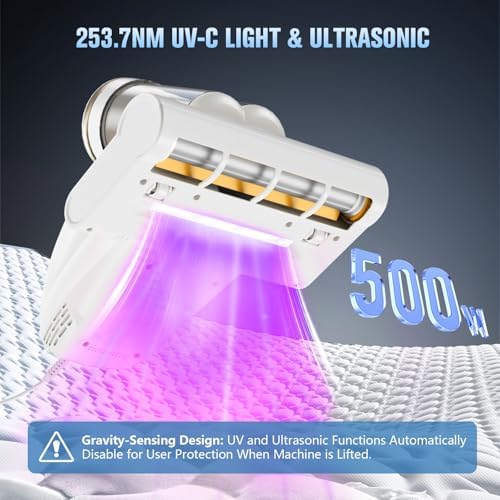 Mattress Vacuum with UV-C Light,16Kpa Bed Vacuum Cleaner for Sofa,Crib - Image 2