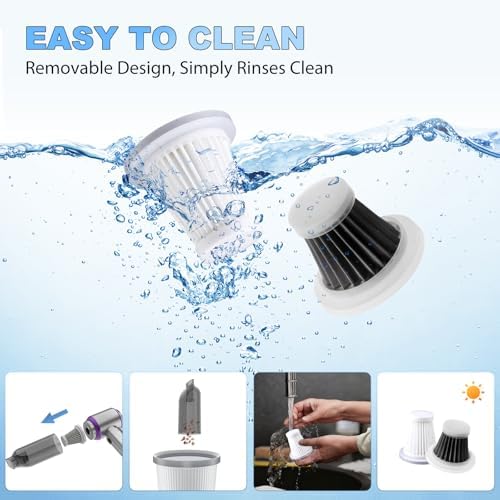 Cordless Handheld Car Vacuum, 22000PA Strong Suction Mini Vacuum, 100000 RPM Brushless Motor, 4-in-1 Portable Vacuum for Car Detailing, Pet Hair, Home, Office, Sofa, Carpet, Stairs, Couch - Image 3
