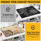 NYZE Stove Top Covers for Electric Stove for Kitchen (Wood Grain Rings) - Image 5