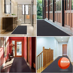 RESILIA Black Plastic Floor Runner - Embossed Wide Rib Waterproof Vinyl, Heavy Duty Protector Mat for Indoor Hardwood, Hard Floors, Garage, Entryway, Kitchen, & Outdoor Use, 15" x 48", Made in USA - Image 6