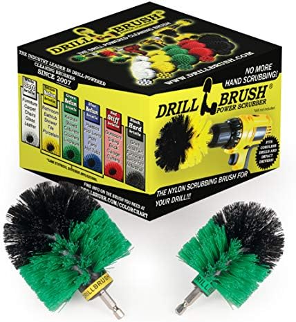 Drill Brush Household Cleaner - Kitchen Sink Scrub Brush - Frying Pan Brush by Drillbrush