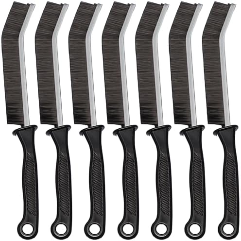 Crevice Cleaning Brush Set, Hard Bristle Grout Brush, 7-Pack by Unknown