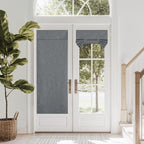NICETOWN French Door Curtain 100% Blackout Linen Window Shade by NICETOWN