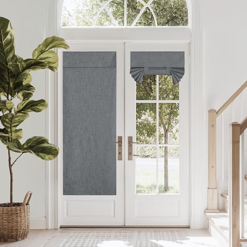 NICETOWN 100% Blackout French Door Curtains, Privacy Window Curtains by NICETOWN