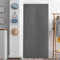 NICETOWN Grey Thermal Insulated Door Curtains 84 Inches Long by NICETOWN