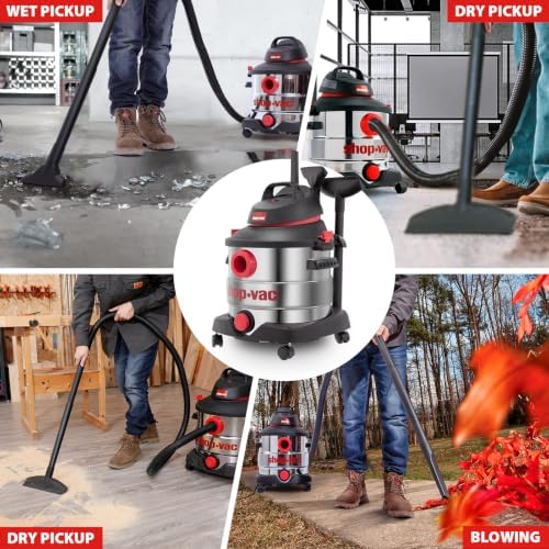 Shop-Vac 8 Gallon 6.0 Peak HP Stainless Wet/Dry Vac, Blowing, 5989400 - Image 7