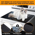 Multi-Design Stove Top Cover for Glass/Electric Stoves - 3-in-1 Heat-Resistant Protector Mat, Non-Slip Drying Rack 28"x20" (Tree of Life - Black, 28" L x 20" W) - Image 4