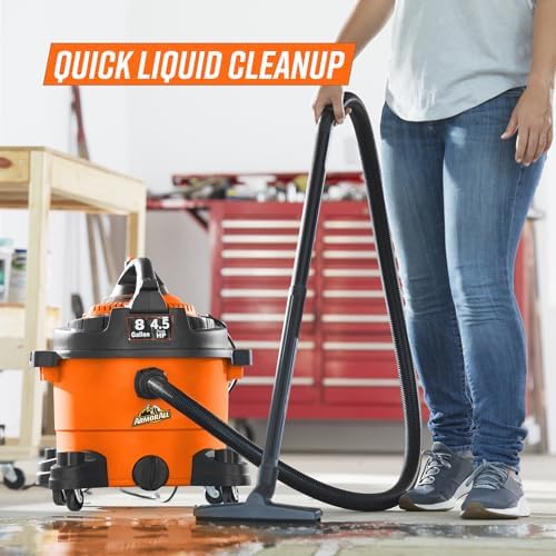 Armor All VBV809 0901 8Gal 4.5 Peak HP Wet/Dry Vac w. Detachable Blower - Image 6