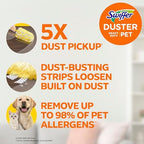 Swiffer Pet Heavy Duty Dusters Refills, Multisurface 360 Dusters with Febreze Odor Defense, 11 Count - Image 2