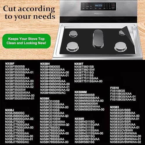 Stove Guard Stove Top Protector, Stove Cover Stove Guard Protector for Samsung Gas Burners, Thick Non Stick Stove Burner Covers Compatible with Samsung Gas Stove Washable Stove Protector (0.2mm) - Image 3
