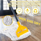 KeFanta 2 Pack Commercial Mop Heavy Duty Industrial Mops,60" Long Handle - Image 4