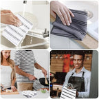 HOMEXCEL Microfiber Cleaning Cloth, Kitchen Towels 12 Pack, Lint Free, Scratch-Free, Highly Absorbent, Reusable Dish Towels for Kitchen and Household - Image 6