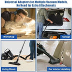 GIB 15Pcs Universal Vacuum Attachments for Shop Vac Accessories w/Adapters - Image 4