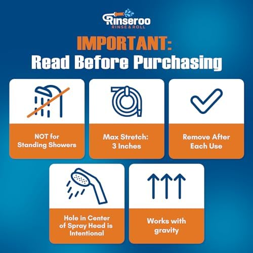 Rinseroo Slip-On Bathtub Faucet Sprayer Attachment, 5 Foot Hose - Image 5