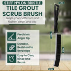 Crevice Cleaning Brush Set 6Pcs Hard Bristle Tools for Narrow Spaces - Image 3
