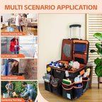WILAXI PRO Large Rolling Cleaning Caddy with Wheels and Detachable Trolley, Extra Large Water-Resistant Cleaning Cart for Housekeepers, Cleaning Supplies Organizer with Multi-Pockets Tools Storage - Image 7