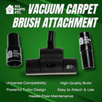 Vacuum Carpet Brush Nozzle Attachment, 1.25” Turbo Floor Brush Accessories, Head for Shop Vac, Bissell, Shark, Oreck, Hoover, Eureka & Central Vacuum (Style May Vary) - Image 2