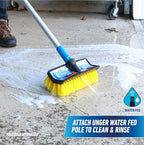 Unger Hydropower Lock-On 10" Bi-Level Scrub Brush - Image 4