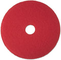 3M 08389 Low-Speed Buffer Floor Pads 5100, 14" Diameter, Red (Case of 5) by 3MIndustrial
