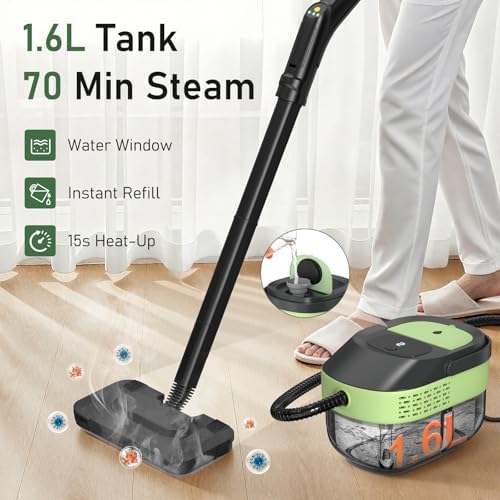 14 IN 1 Steam Cleaner Mop, Handheld Steamer Cleaning for Home,1.6L Tank - Image 3