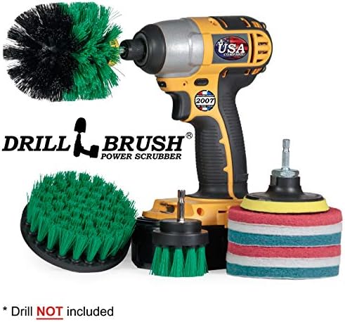 Drillbrush Kitchen Cleaning Supplies - Stove & Oven Rack Cleaning Brush Kit - Image 4