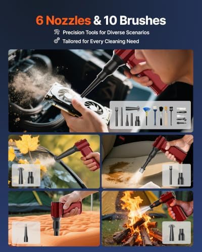 Compressed Air Duster, 130,000RPM Ultra-Powerful Electric Air Duster - Image 6