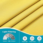 Hiasan French Door Curtains Privacy, Yellow, 52W x 72L, 1 Panel - Image 5
