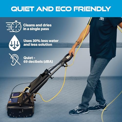 Powr-Flite Multiwash 18 inch Electric Floor Scrubber Machine with Brushes, Commercial Floor Scrubber for Carpet, Tile, VCT, Laminate, Grout, Sports Floor, Concrete and more, PFMW18 - Image 5