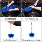 Cobweb Duster with ExtensionPole,Dusters for Cleaning with 2 DusterHeads - Image 6