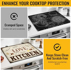 NYZE Stove Top Covers for Electric Stove for Kitchen (Rustic Farmhouse Kitchen) - Image 5