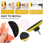 48 Pcs Drill Brush Attachments Set, Scrub Pads & Sponge & Wire Brush for Drill, Power Scrubber Brush with Extend Long Attachment, Drill Scrubber Brush Kit for Bathroom, Floor, Car, Grout - Image 2