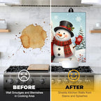 NYZE Stove Top Cover for Christmas Decorative Santa Snowman Stovetop Cover - Image 4