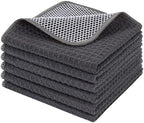 KinHwa Dish Cloths for Washing Dishes with Scrub Side, Microfiber Dish Rags by KinHwa