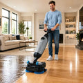 Floor Scrubber Machine 17",Commercial Electric Floor Scrubber And Floor Buffer Machine,Floor Polisher Machine With Brushes,Cordless Electric Spin Scrubber For Concrete,Tile Wood Floors gray by Unknown