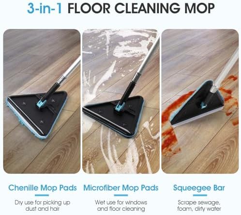 20ft Painted Wall Mop, 12ft Extension Pole, High Ceiling Cleaning Tool - Image 4