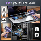 KMM Handheld Car Vacuum Cleaner, Hand Held Vacuum Cleaner & Air Duster - Image 2