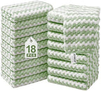 JOYMOOP Microfiber Cleaning Cloth, 18 Piece Set, Small, Green by JOYMOOP