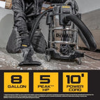 DEWALT DXV08S 8 Gallon 5 Peak HP Shop Vacuum Wet and Dry with Blower - Image 3