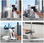 Window Vacuum Squeegee Cordless, Window Vacuum Cleaner with 2000Pa Streak-Free Suction, 30–40" Extension Pole, 11-Inch Cleaner Tool for High Windows, Shower Glass, Tiles & Mirrors - Image 6