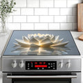 Stove Top Cover Retro Flower Gas Stove Top Cover for Home Decoration Kitchen Pad Non-Stick Washable Cooktop Covers Countertop Protector Keep Stove Clean 28"x20" (lotus) by BVBOX