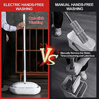 REECOO Cordless Electric Spin Mop Power Mop with 4 Floor Scrubber Pads/Automatic Cleaning Bucket/Water Sprayer,Lightweight & Rechargeable,Suitable for Wooden, Marble, Tile, Hardwood Floor. - Image 4