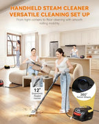 GLAMMAGIC Steam Cleaner with Mop, 3 Level Adjustable Handle, 25 Accessories - Image 4