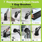 WKY-Electric Spin Scrubber - 10-in-1 Cordless Shower Scrubber & Cleaning Brush with Extendable Handle, 42 in-lbs Ultra High Torque, 2 Speeds, IPX7, LED Display, Smart AI Chip, for Bathroom, Kitchen - Image 5